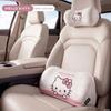 Hello Kitty Car Headrest and Neck Support Pillow for Tesla - Interior Backrest and Lumbar Cushion