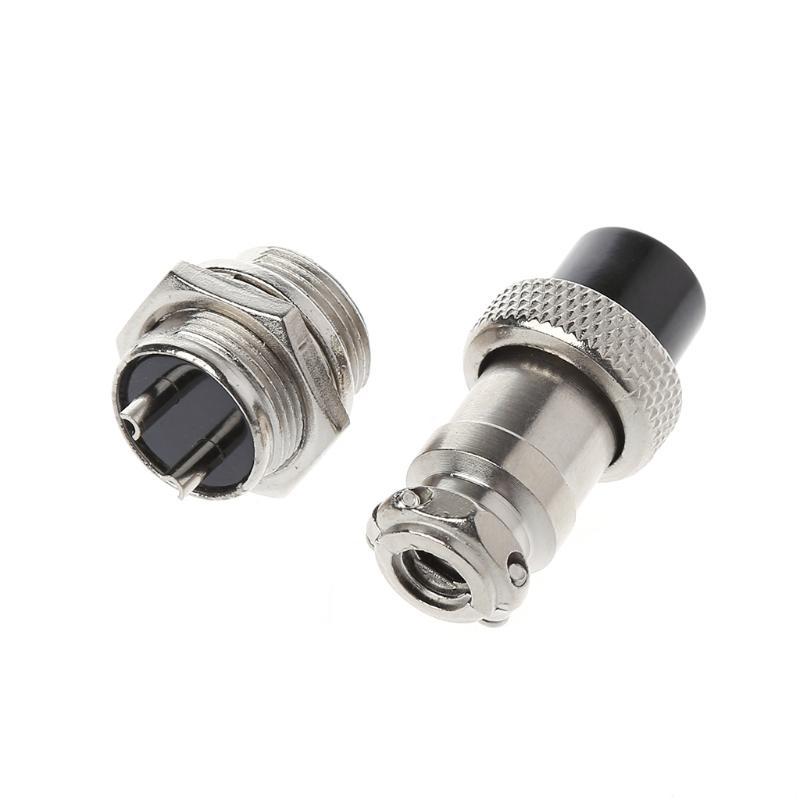Aviation Plug Male & Female Wire Panel Metal Connector 16mm 2/3/4/5/6/8/9 Pin