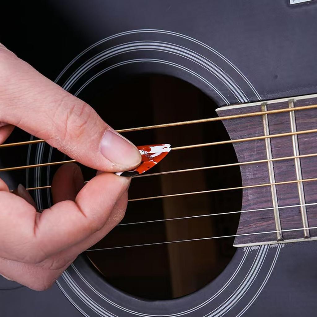 Guitar Picks Set of 6 Different Comes with Storage Suitable for Beginners To Professionals 12, Thicknesses, Case,