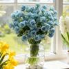 5/10pcsArtificial Flowers Small Carnation For Wedding Arch Decor Festival Garland accessories Home Room Floral Arrangement