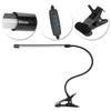 Black LED Clip Reading Light USB Powered Clip-On LED Light Eye-Caring LED Table Light  Bedside