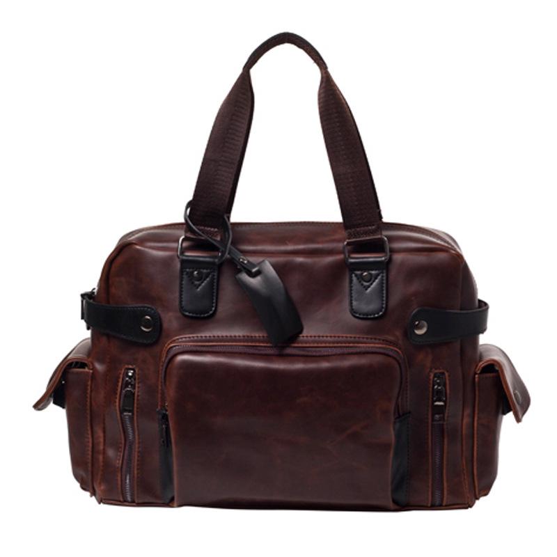 Korean Retro Men's Handbag: Trendy Document & Laptop Messenger Bag
