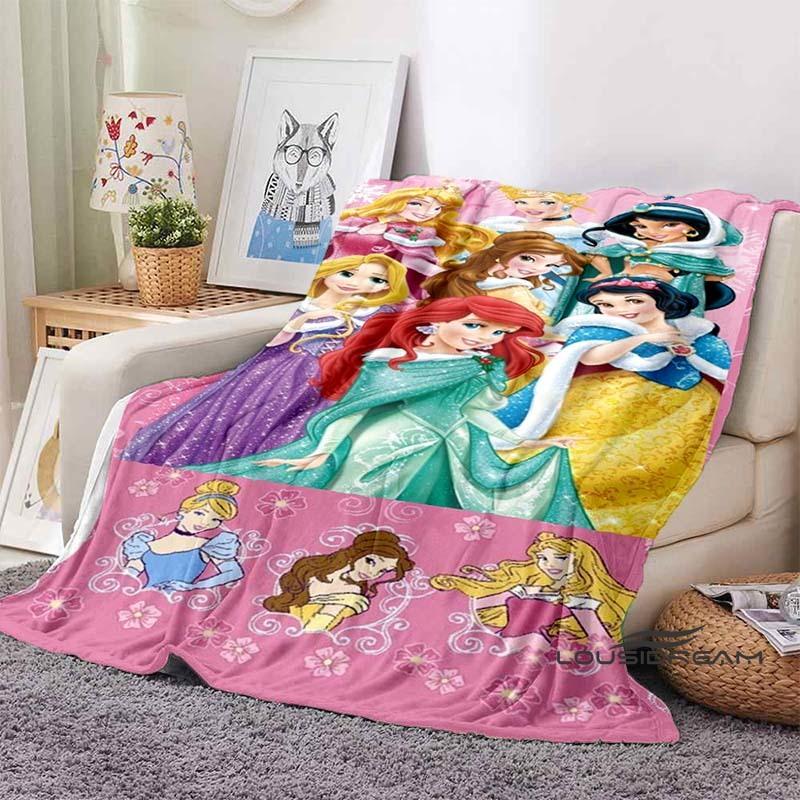 3D Printed Disney Princess Cartoon Blanket, Suitable for All Seasons, Wearable By Children and Adults, A Luxurious Gift Choice.