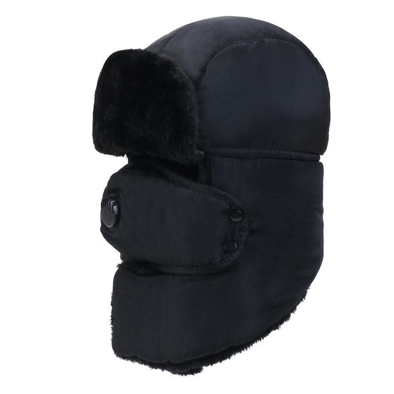 New Winter Men's Simple Ear Protection Mask To Prevent Cold, Thickened Waterproof Lei Feng Hat, Northeast Cold Protection and Warm Hat