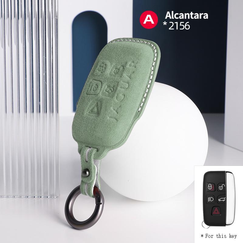 Suede F For Land Rover Range Rover Sport Evoque Discovery 4 For Jaguar Freelander XFL XE XJ Smart Remote car key shell 5 Button