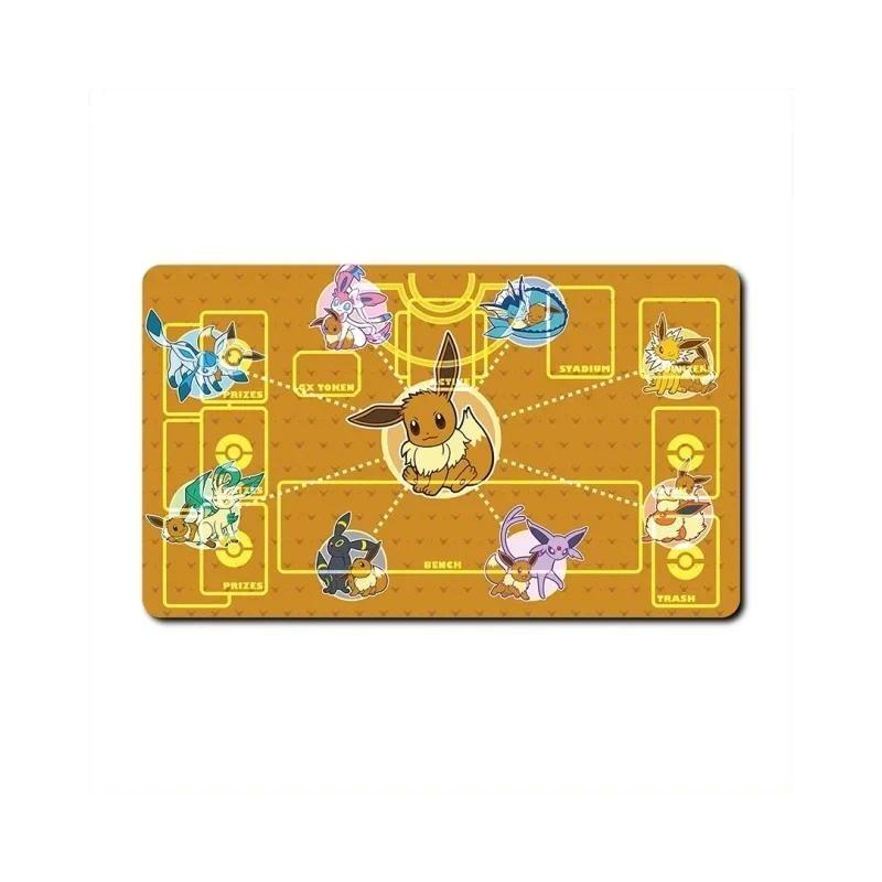 Pokemon Sylveon Glaceon Self Made Anime Game Characters Gifts Toys Classic Series Cards Pad Rubber Collection Card Dueling Mat