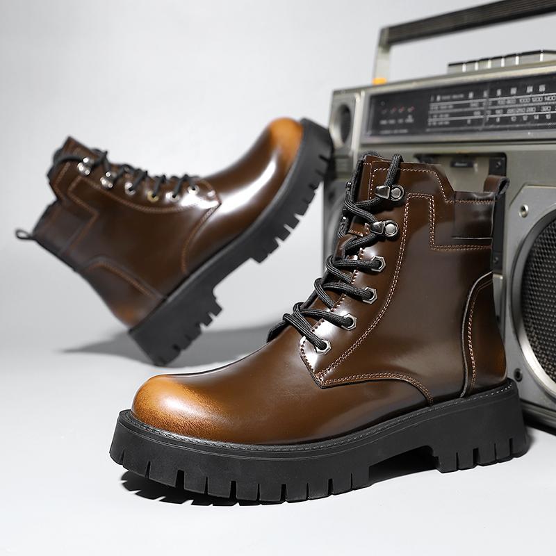 FashionAutumn Luxury Dress Shoes Men Oxfords Daily Office Business Shoes Mens Fashion Loafers Casual Tassel Leather Platform Men Shoes