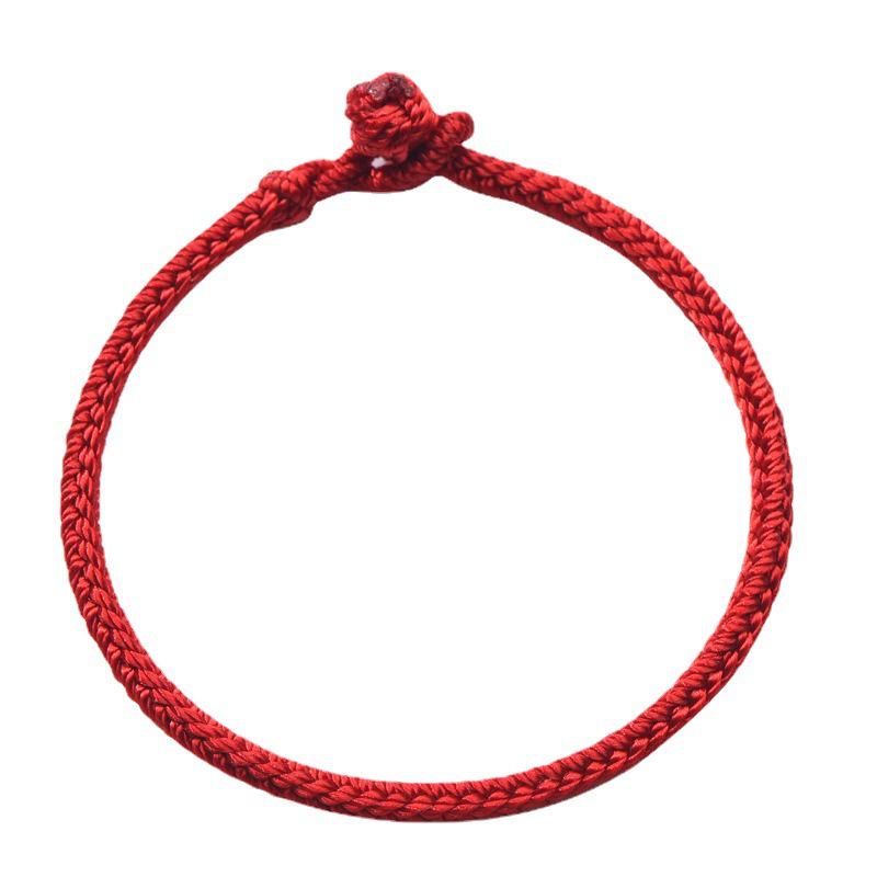 Red String Bracelet for Men and Women: Handmade Woven Diamond Knot for Good Luck In the Year of the Rabbit - Baby and Children's Small Hand Rope