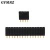 10PCS Single Row Pin Female Header Socket Pitch 2.54mm 1*2p 3p 4p 5p 6p 7p 8p 9p 10p 12p 14p 16p 18p 20p 22p 40p Pin Connector