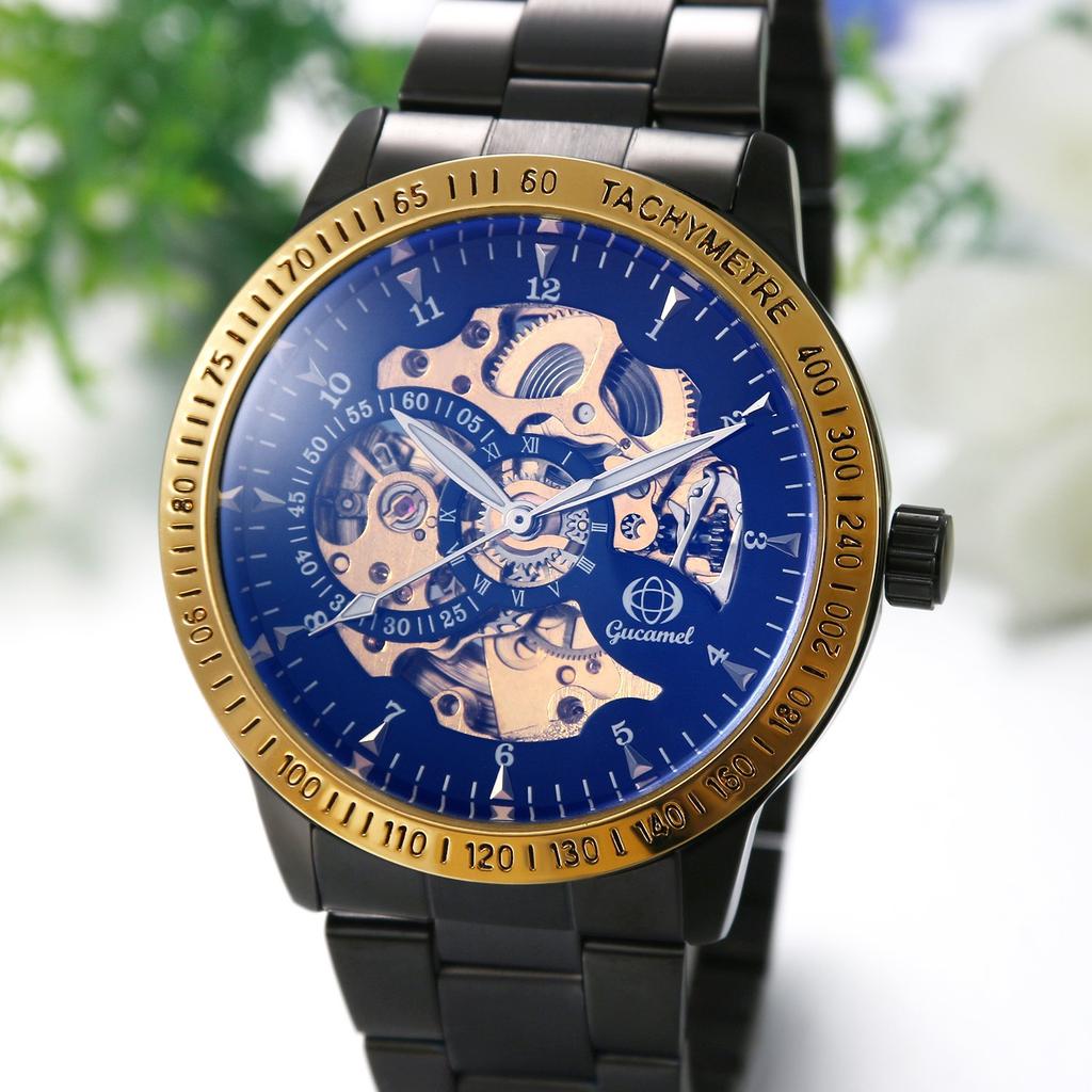 JewelryWe Automatic Analog Display with Stainless Steel Popular for Business and Casual Perfect Gift for or Day Men's Watch, Stylish, Waterproof,