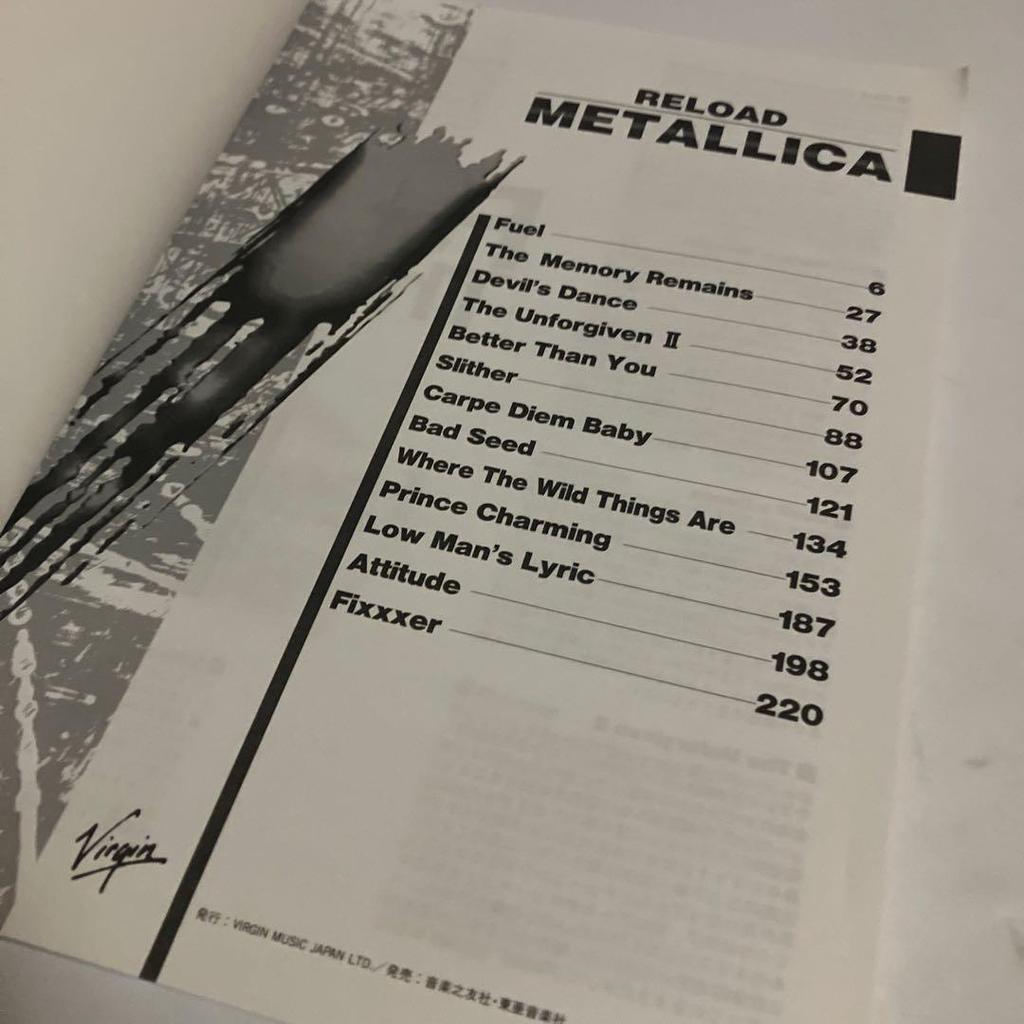 [USED] Band score Metallica Reload