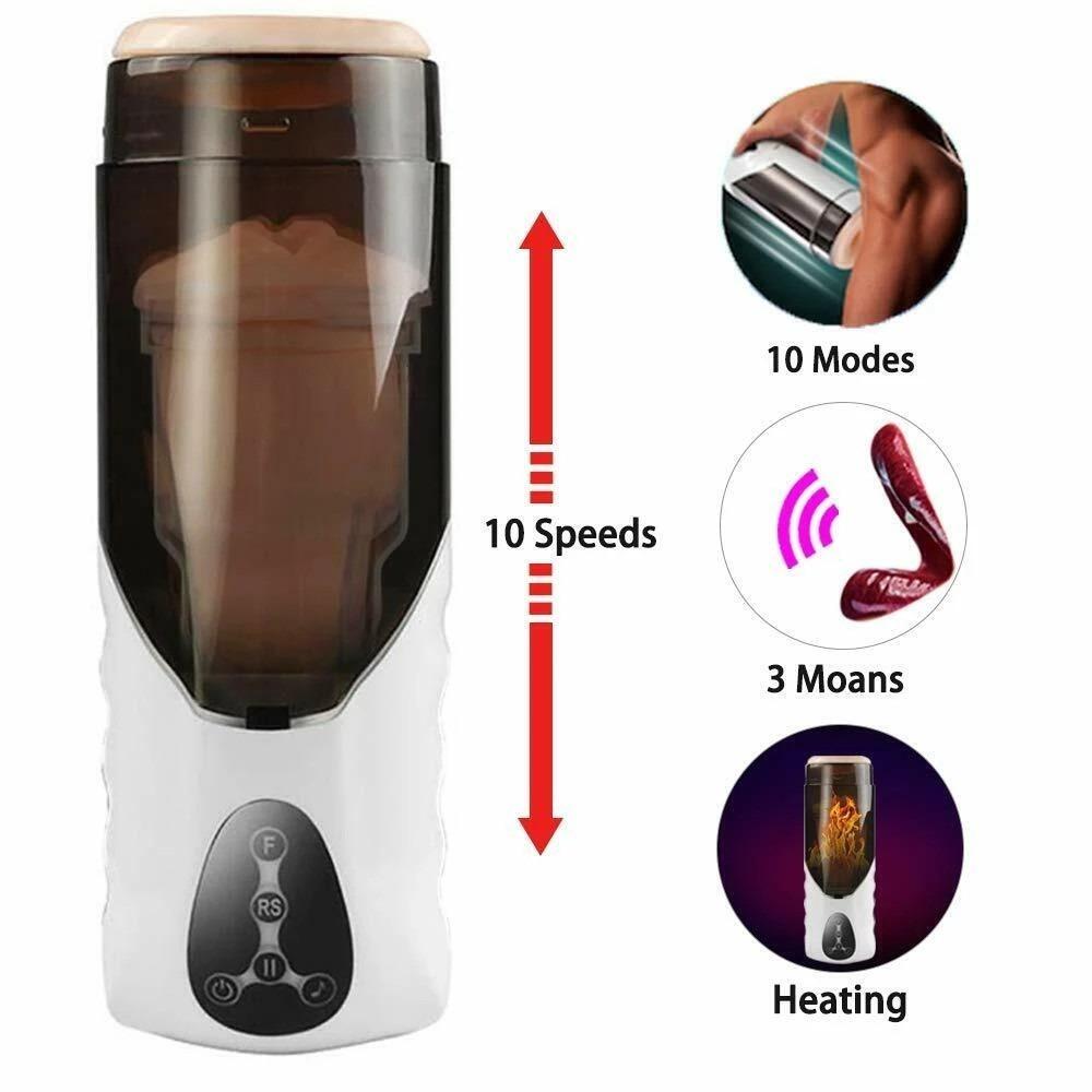 Fully Automatic Male Masturbator Cup Ejaculation Realistic Powerful Auto Sucking Channel Pocket Pussy Real Vagina Toys for Men