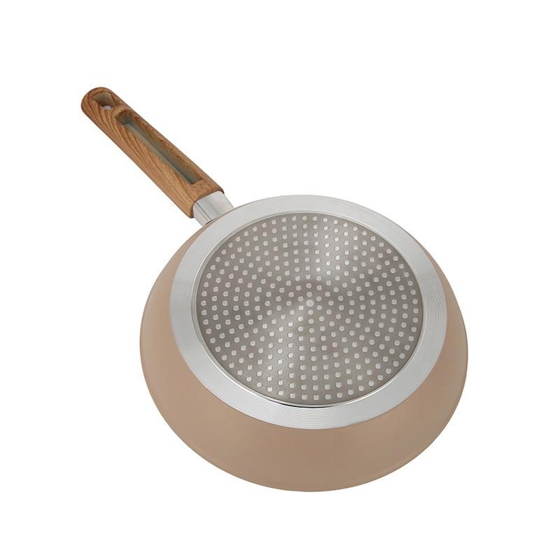 Nonstick Stone-Coated Aluminum Cookware Set Induction Stove - 4-Piece Frying Pan Milk Pot Soup With Glass Lid