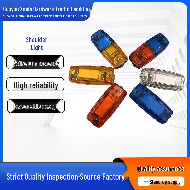 Multifunctional LED Shoulder Light for Cycling, Night Running, Patrol and Safety Flashing None