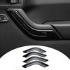 4x Black Inner Door Handle Cover Trim Panel For Jeep Wrangler JK 2011-2017 4Door
