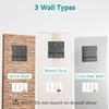 WALI Triple Monitor Wall Mount for Inch Computer Monitor Swivel Tilt Wall Mount for 3 Screens with Mounting Max Weight Capacity Per Arm Black 17-32
