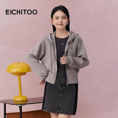 EICHITOO Soft Hooded Raglan Jacket