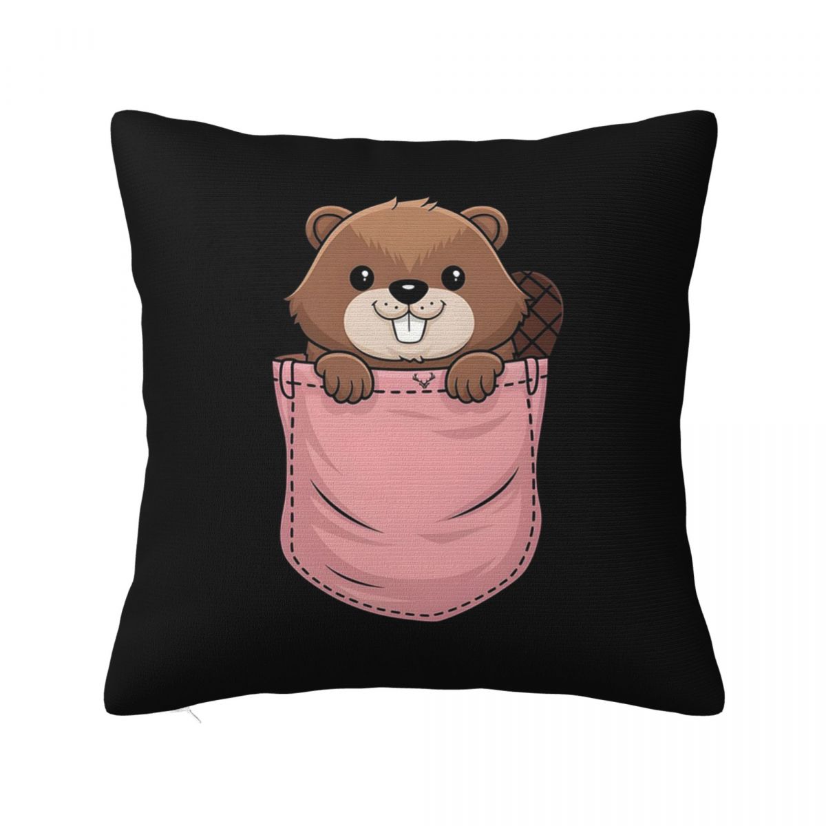

Polish Bobr Bober Kurwa Beaver Square Pillowcase Cushion Cover Pillow Case Throw Pillow Cover for Home Sofa Living Room 12x12Inch