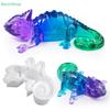 DIY Crystal Epoxy Resin Chameleon Lizard Reptile Ornament 3D Mirror-Finish Silicone Mold