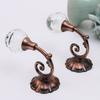 2Pcs Durable Ball End Polished Curtain Tieback Hook Expansion Plug Finish Modern Shaped Metal Wall Mounted