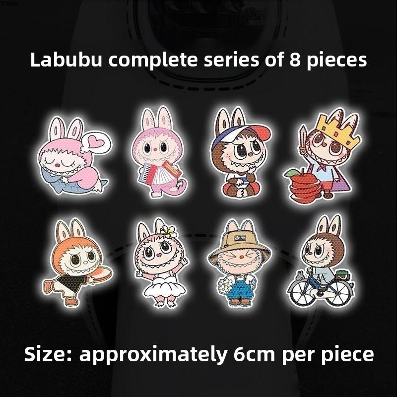 Strong Reflective Warning Car Sticker Cartoon Electric Car Cover Scratches Motorcycle Helmet Decoration