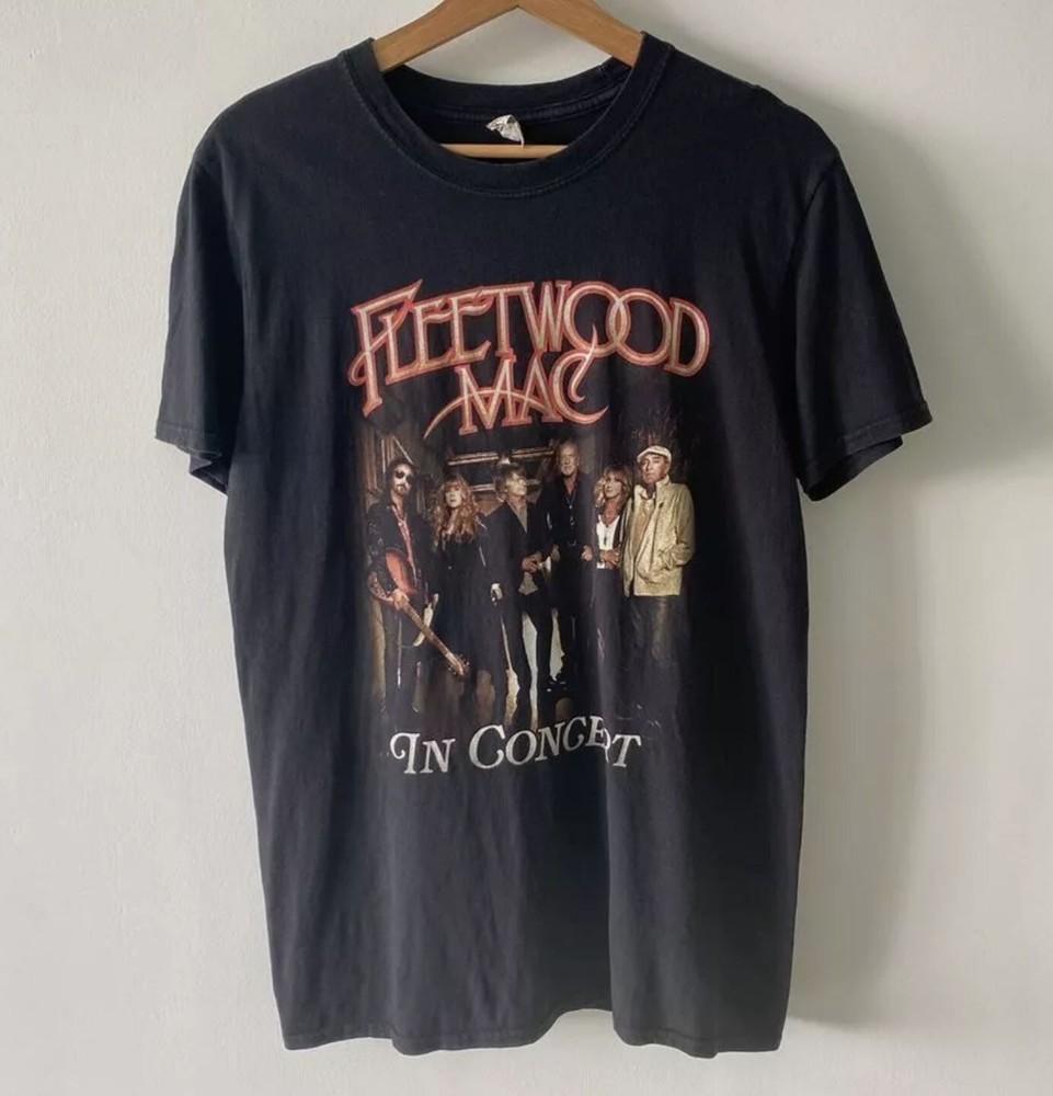 Fleetwood Mac British Rock Band Tour Black Unisex Tshirt Reprint S-5XL Unisex T-Shirt XXXXL