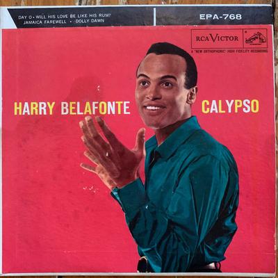 Disque 7 pouces HARRY BELAFONTE - Calypso EPA768 RCA Victor 1956 Canada Reggae, Ska & Dub Occasion