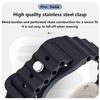 PC Firm Cover+Strap for Apple Watch Band 44 46 45mm 41/40mm Glass+Case Silicone Bracelet Correa IWatch Series 10 9 8 7 SE 6 5 4