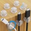 12Pack Cable Clip 360 Rotation Cable Organizer Holder Adhesive Wire Keeper Management USB Charging Line Winder For Home Office