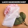 White Lace Handkerchief for Women Wedding Handkerchief Pocket Handkerchief for Bride Groom Wedding Gift