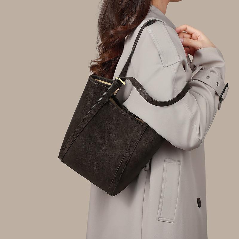 Bag new women's bag autumn and winter portable vegetable basket messenger bag large capacity shoulder women's bag