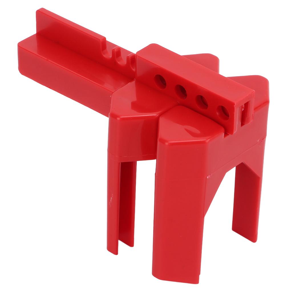 Adjustable Ball Valve Lock Red with 38mm Padlock for DN8‑DN50 Industry Chemicals Electricity Petroleum Coal