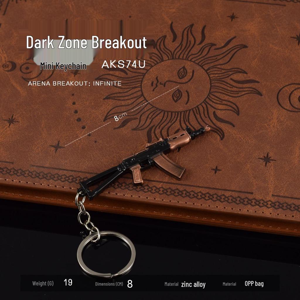 PUBG Game Black QBZ95, AK47, AKS47, and SVD Model Keychain (Non-Firing)