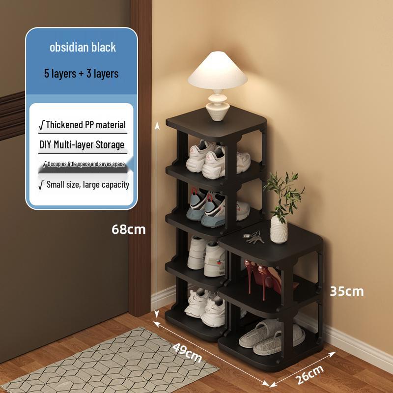 Multi-layer Shoe Rack for Narrow Entrances - Compact Indoor Storage for Dorms & Rental Homes