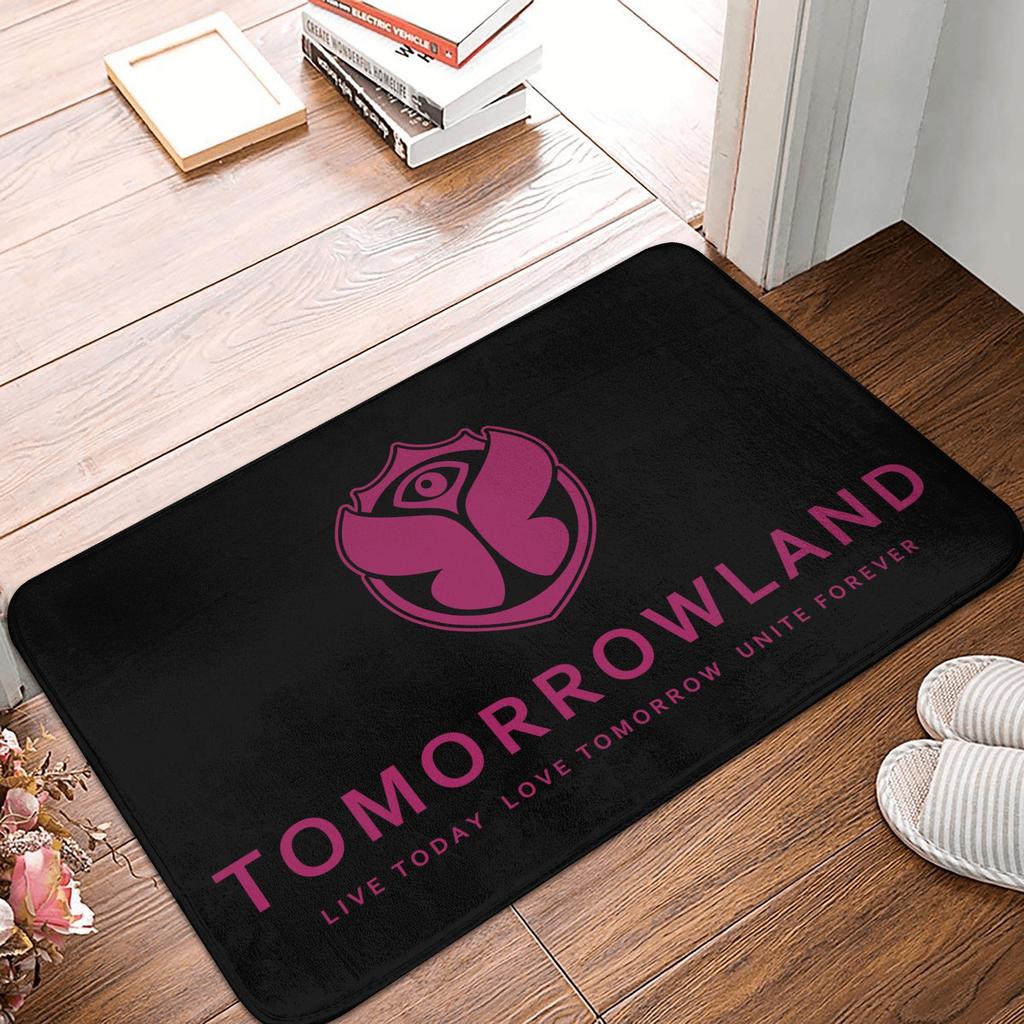 Tappetino Ingresso Tomorrowland Antiscivolo Esterno Impermeabile Tappetino per Porta Festival Danza Musica Belga Tappeto per Pavimento Bagno Ingresso