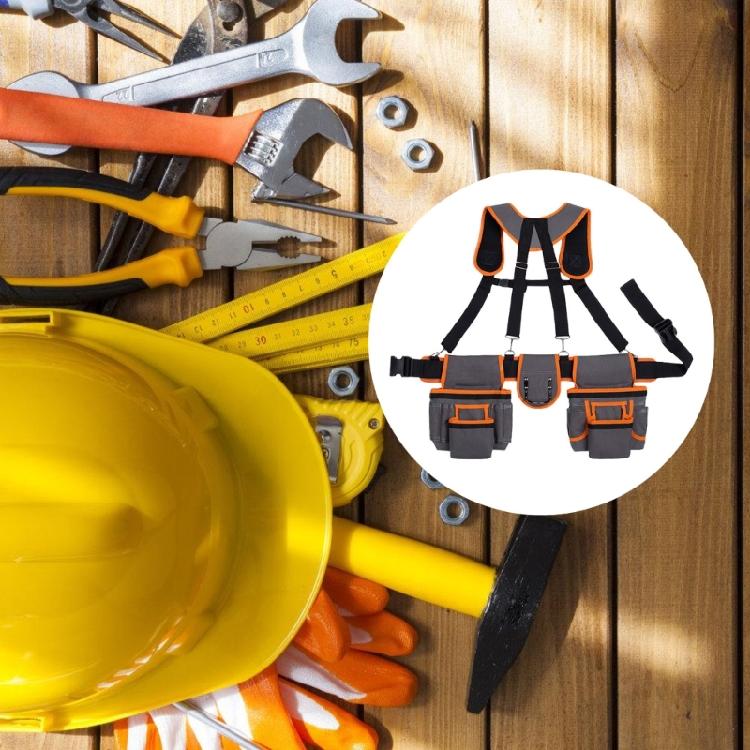 Ergonomic Magnetic Tool Belt With Reinforced Straps For Electricians Carpenters Gardeners And Maintenance Professionals