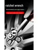 Adjustable Reversible Quick Ratchet Wrench 6-22mm Metric/Imperial