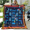 Game blanket retro game maze flannel blanket gamer blanket gift blanket