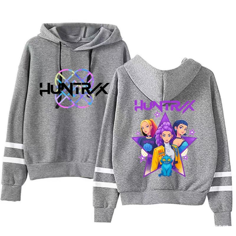 Autumn Fashion Women's Hoodies Anime Demon Hunter Pattern 3D Print Girl Casual Pullover Long Sleeve Sweatshirt Women's Oversized Top Clothing
