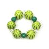 Cute 3D Simulation Resin Fruit Charm Bracelet With Faux Pearl Rhinestone Details For Summer Beach Vacation Daily Wear Parties