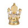 Lord Ganesha Idol Gold & Silber Murti für Glück & Erfolg Heimdeko & Geschenke (3.4x3.4x7cm)