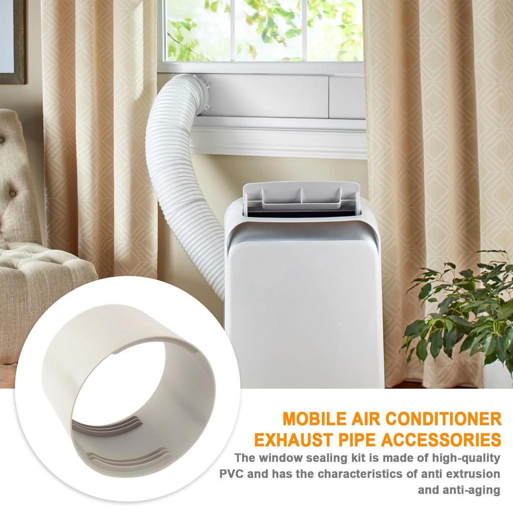 Mobile Air Conditioning Exhaust Pipe AC Hose Connector Air Conditioning Flat Body Duct Interface Portable AC Coupler For Home