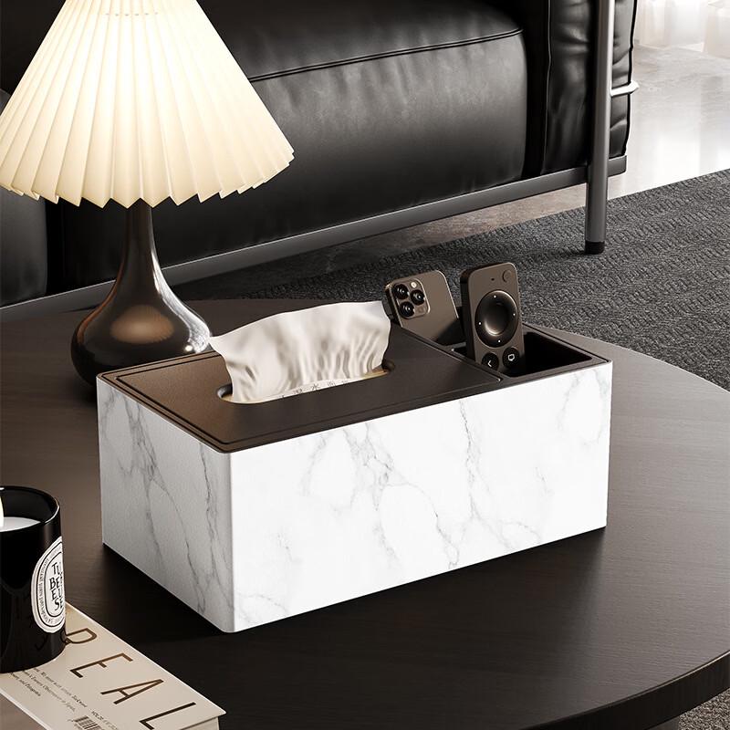 Hundan Light Luxury Desktop Tissue Box with Grid