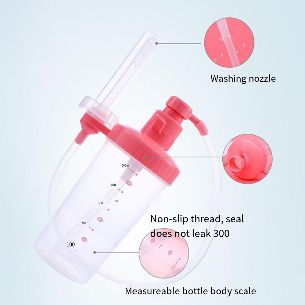 350/500ml Bidet Spray Bottle Portable Confinement Private Parts Flushing Device Manual Operation Reusable Baby Butt Cleaner