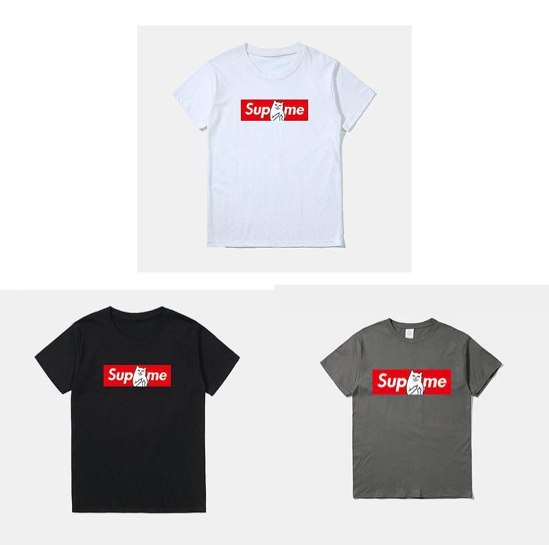 Stilvolles Baumwoll-T-Shirt mit Aufdruck für Herren mit Cartoon-Design, perfekt für die Sommerentspannung
