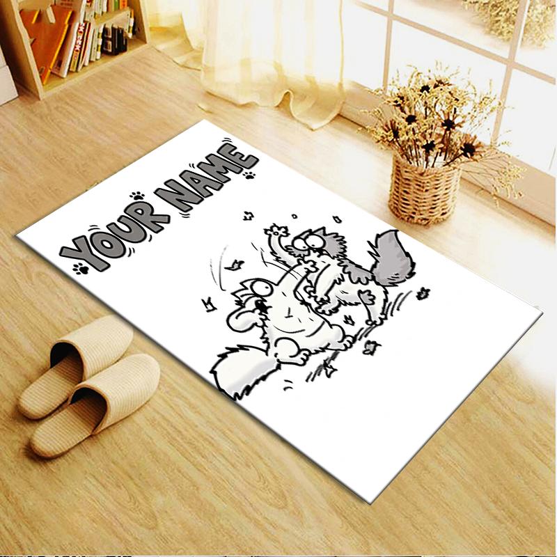 Custom Name Simon‘s cat Carpet Rug for Living Room Bedroom Home Sofa Decoration,Kids play Non-slip Floor Mat