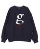 ASTRAL PROJECTION Signature Gravity Oversized Drop Shoulder Sweatshirt_Navy