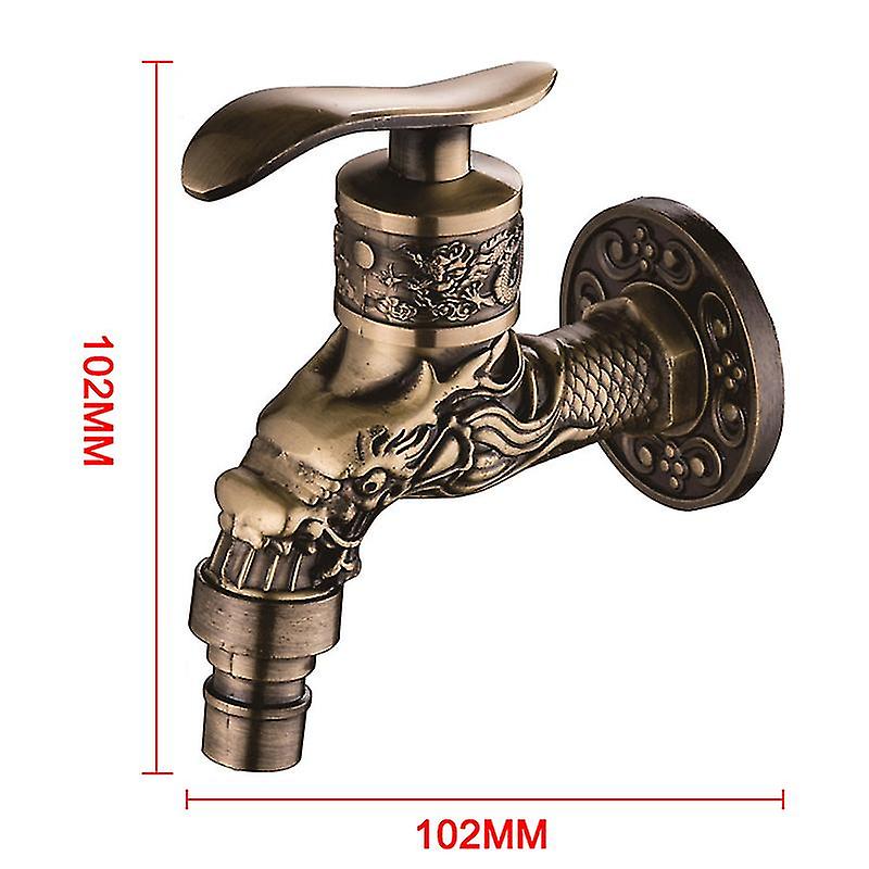 Waschmaschinenhahn Retro Altmodisch Geschnitzt Heimspüle Garten Einzelhahn