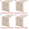 Soft Polyester Table Runner for Dining Table Decoration Natural Feel Easy Cleaning Sturdy Home Accent