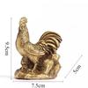 Metal Zodiac Chicken Ornament Home Decoration TV Cabinet Chicken Decoration Feng Shui Accessories Chinese Style Chicken Statue